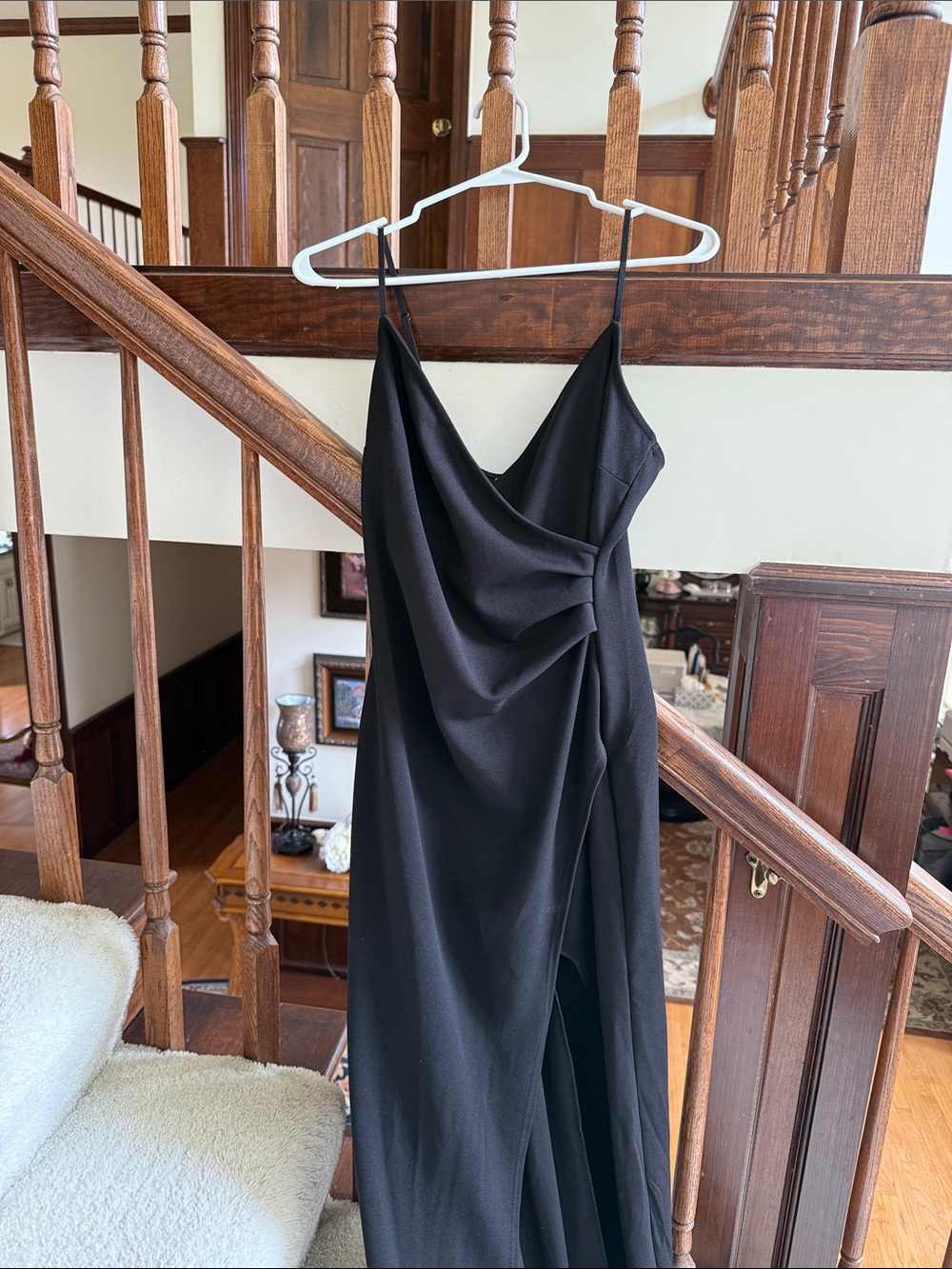 black maxi dress